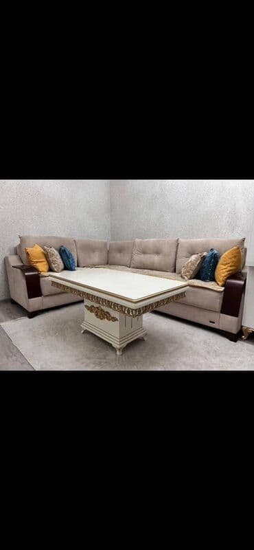 диван и два кресла: Угловой диван, Нераскладной, Без подьемного механизма, Ткань, Нет доставки — 5