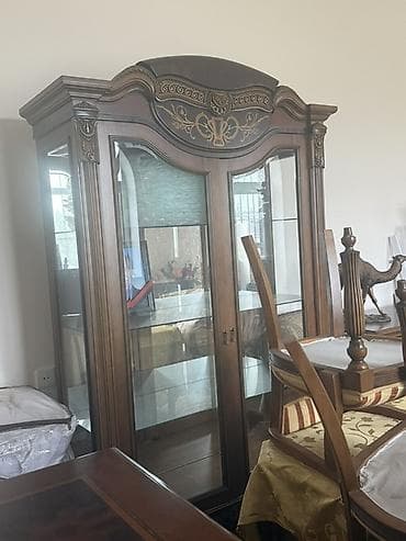 xonca desti: Klassik üslubda taxta qonaq otağı mebel dəsti - Material: keyfiyyətli — 5