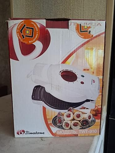Elektronika: Binatone TWT-910 vafli aparatı Xüsusiyyətlər: - Güc: 900 W - Qızmayan — 2