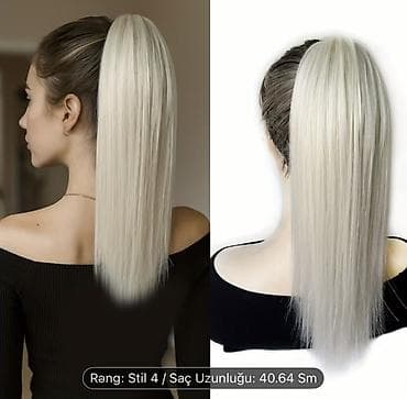 sarı saç: Taxma saçlar, Süni — 1