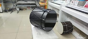 Mikrafonlu nağara, qara üzlü, qara ipli Rast musiqi alətləri