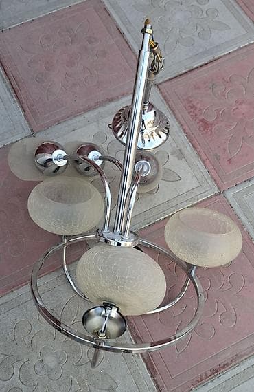 lisdurlar: Çılçıraq, 4 lampa, Xrustal — 3