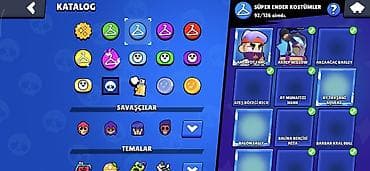 Məhsul: Brawl Stars oyun hesabı Xüsusiyyətlər: - Kupa yolu: 98,499 — 4