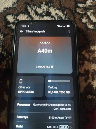 a 10 kabro: Oppo A1, 256 GB, rəng - Qara, İki sim kartlı — 2