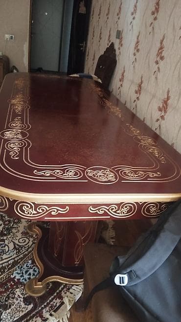 kunc masası: Qonaq masası, Açılmayan, Taxta, Dördbucaq masa — 3