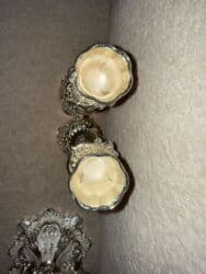 hamam ucun guzgu: Güzgü Masaüstü, Oval, Dekorativ, Şamdanla — 2