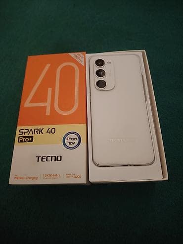 Tecno 256 GB, rəng - Ağ, Simsiz şarj