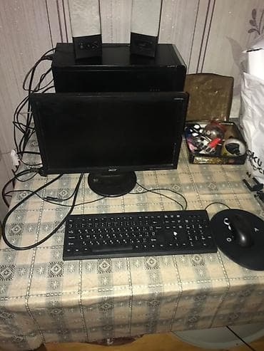 Kompüter ehtiyyat hissələri: Masaüstü kompüter seti Tərkib: - Acer LCD monitor (təxmini 19–20 — 2
