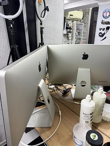 Masaüstü kompüterlər və komponentlər: Apple iMac 27" (Alüminium, gümüş rəng) Xais olunur basi cixan elaqe — 2