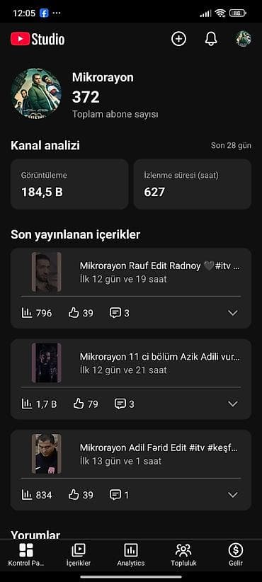 Hazır biznes: YouTube kanal satışı – “Mikrorayon” Xüsusiyyətlər: Qiyməti 50 manat — 1