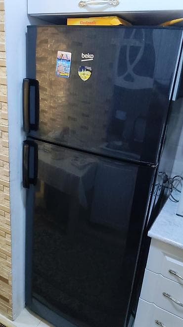 ucuz mini soyuducular: 2 qapılı Beko Soyuducu Satılır, rəng - Qara — 1