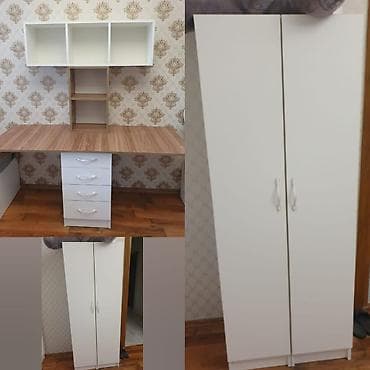 dərs masasi: Zehra04Yazı masası + 2 dolab dəsti • Komplekt: geniş yazı masası, üst — 1