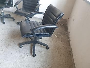 müdir kreslosu: Təkərli, Qolları tənzimlənmir, Süni dəri — 2