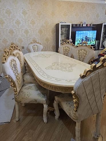 pufik stol: Masa dəsti 10 stula 1200 aze satılır yeni kimidir ünvan Sumqayıt İradə — 1
