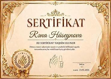 Xidmət: Sertifikat dizaynı və hazırlanması 🎨 Sertifikat, Vizitka