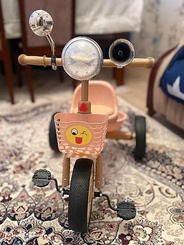Uşaq velosipedləri: Uşaq üçtəkərli velosipedi - Rəng: Şaftalı/Bej tonları - Ön səbət — 2