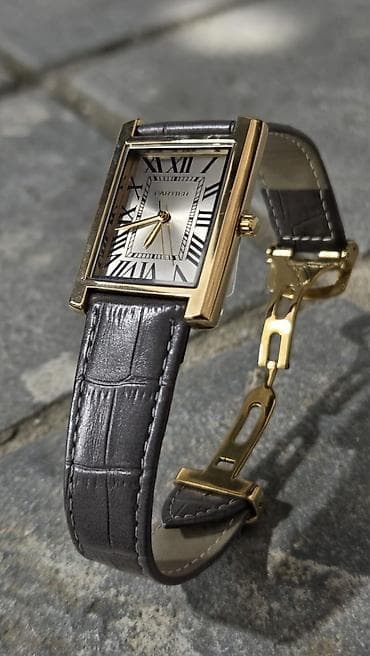 qara kemer: Qol saatı, Cartier, rəng - Qızılı — 7