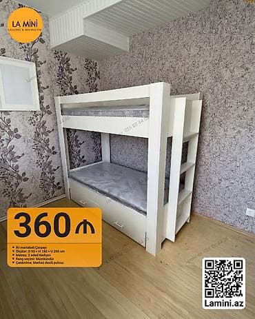 taxta lambir: Oğlan və qız üçün, Çarpayı, Matras ilə, Siyirməli, Taxta — 1
