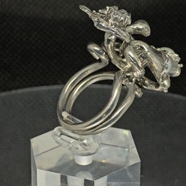 tək qaş uzuk: Üzük, Gümüş, Mirvari — 2