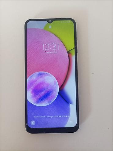 Samsung Galaxy A03s, rəng - Qara, Barmaq izi — 1