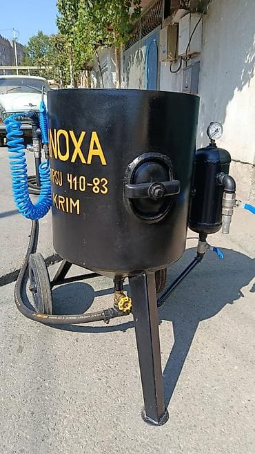kompressor 100: Qumlama aparatı Təzədi. Tutumu 125 litr, şlanq D-25, uzunluğu - 10 — 4