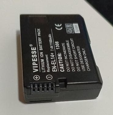 apex 7: Nikon fotoaparatları üçün batareya En El 14+ 7.4 V, 1100 mAh Səliqəli — 2