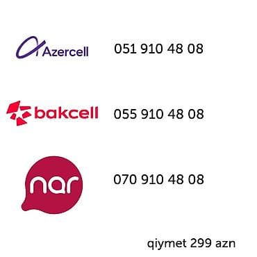 Xüsusi mobil nömrələr paketi - Operatorlar: Azercell, Bakcell, Nar -