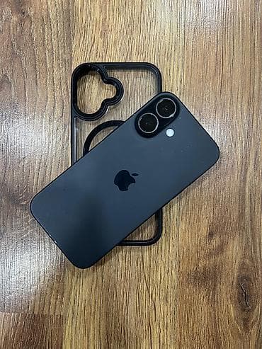 xiaomi mix flip: IPhone 16, 128 GB, Qara, Zəmanət, Simsiz şarj, Face ID — 1