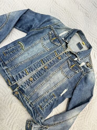 Lincoln: Мужская куртка, Джинсовая, Осенняя, M — 3