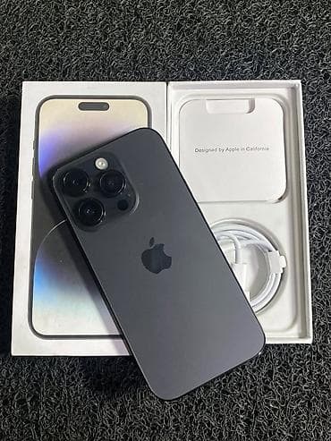 IPhone 14 Pro, 128 GB, Black Titanium, Zəmanət, Kredit, Face ID