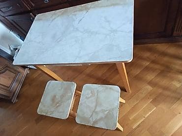 velosiped qanadı: Qədimi Sovetdən Qalma Təmiz Ağır Taxta Mətbəx Dəsti, açılıb bağlanan — 7