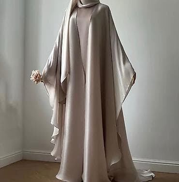 4-lü dəst: Başörtü, Abaya, Uzunqol içlik paltar, Kəmər 🤍 Çatdırılma — 3