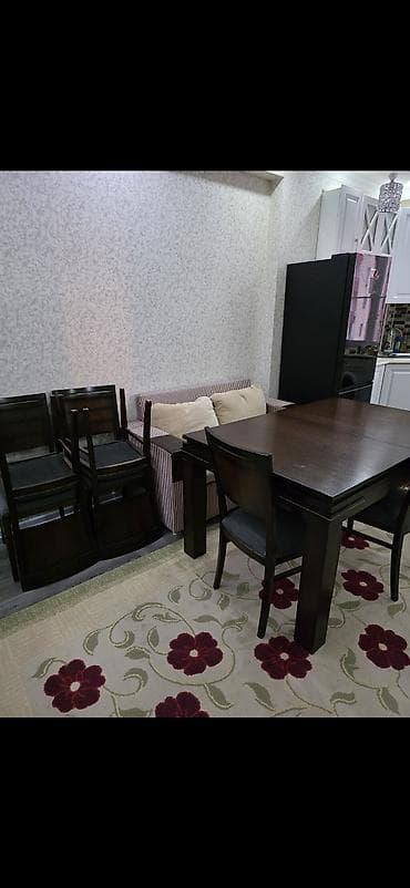 ucuz vitrin: Qonaq otağı üçün mebel dəsti - Material: tünd qəhvəyi ağac rəngli — 10