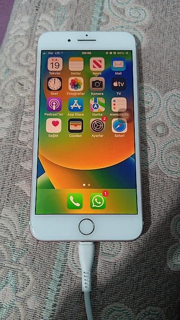 telefonlar barter: IPhone 7 Plus, 128 GB, Rose Gold, Barmaq izi — 1