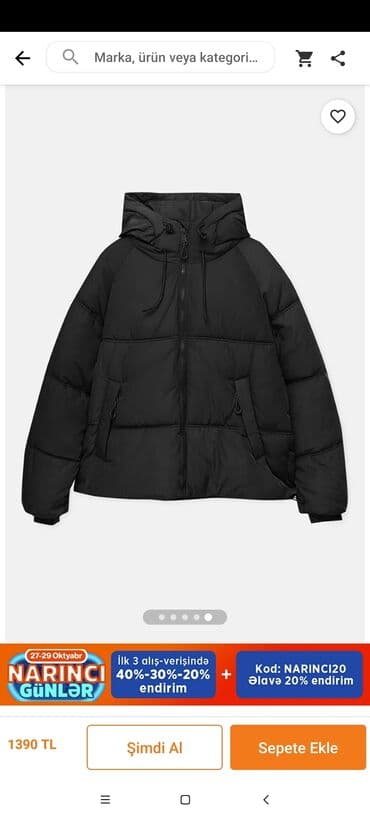 fosfor kurtka: Puxovik kurtka, PULL&BEAR, M — 1