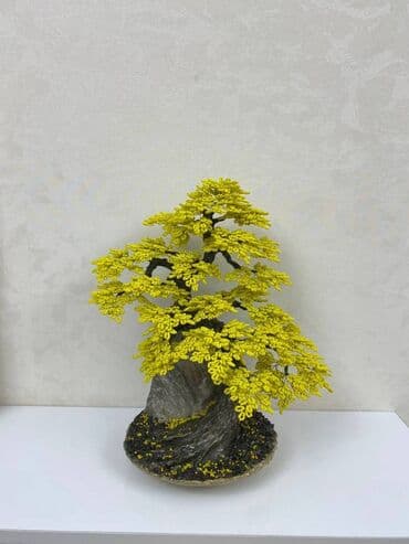 bonsai ağacı haqqında məlumat: Fiqur, Gips, rəng - Sarı — 10