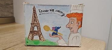 taxta obsivka: Əl işləri ilə boyanmış taxta pul qutuları — 5