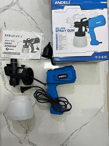 Rəngsaz alətləri: ANDELI ADL-6052 elektrik boya püskürdücüsü (spray gun). Ağac, metal — 2