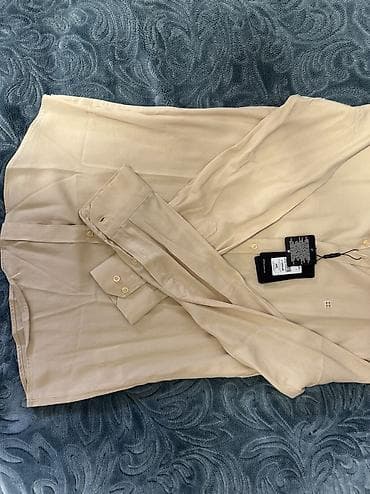 kişi botu: Köynək, Avva, S, rəng - Bej — 1