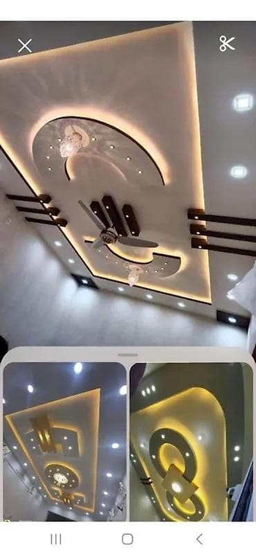 Tavan işləri: Dekorativ suvaq və asma tavan işləri - Daxili və xarici divarlar üçün — 4