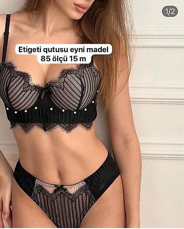 kofta m: Qadın alt paltarı dəsti - Model: Şəkildəki kimi dəbli və zərif dizayn — 1