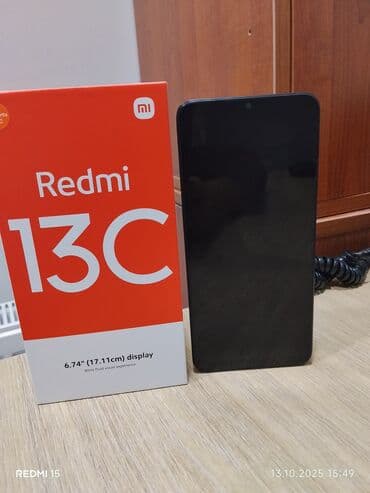 Redmi 13C, 256 GB, rəng - Qara, İki sim kartlı, Barmaq izi