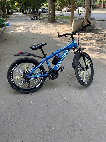 bmw velosiped satisi: Velo Puma dağ velosipedi - Rəng: mavi-göy çalarlı gövdə, qara detal — 3