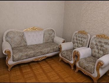 İşlənmiş, Divan, 2 kreslo