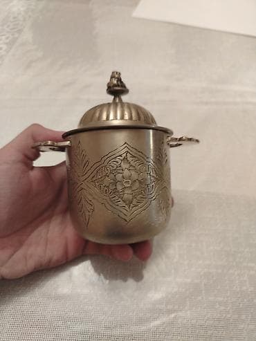 iran peci irsad: Metal qapaqlı dekorativ qab - Material: metal ərinti (pirinç — 3