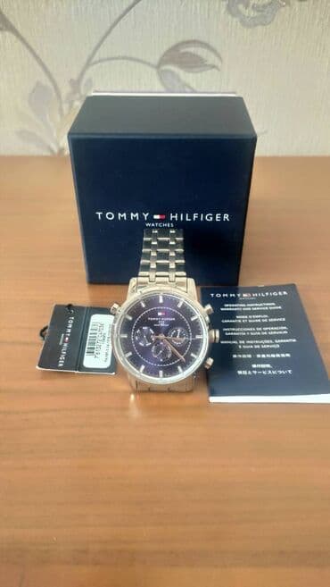 budilnik saat: İşlənmiş, Qol saatı, Tommy Hilfiger, rəng - Göy — 2