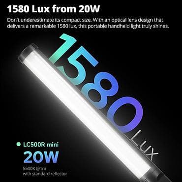 sur mikrofon: Godox LC500R mini – portativ RGB LED işıq çubuğu və ikiqat qanadlı — 7