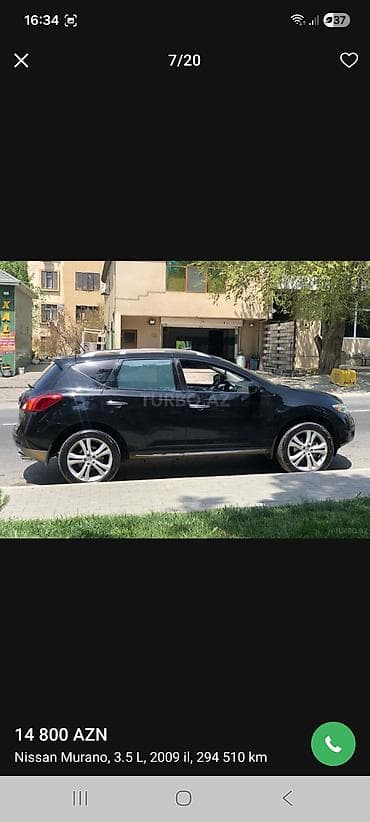 şlanq satışı: Nissan Murano: 3.5 l | 2009 il Krossover — 2