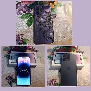 en ucuz apple macbook: IPhone 14 Pro, Deep Purple, Face ID — 1