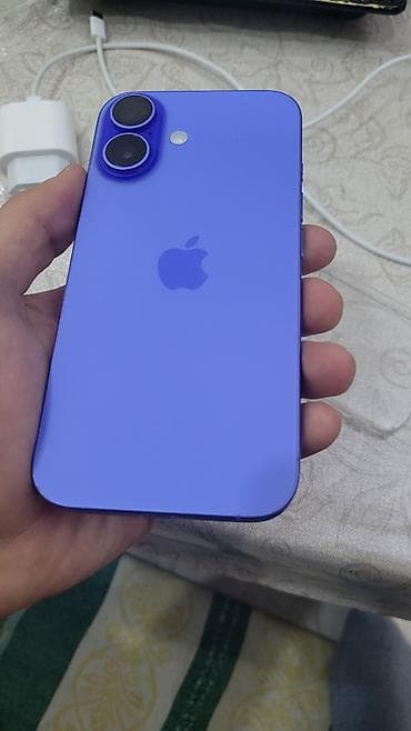 IPhone 16, 256 GB, Göy, Face ID